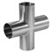 Steel & Obrien 2-1/2" Butt Weld End Short Cross - 304SS Polished 9WWWW-2.5-7-304 - alternate 1